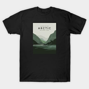 Gates of the Arctic National Park Travel Poster Landscape T-Shirt